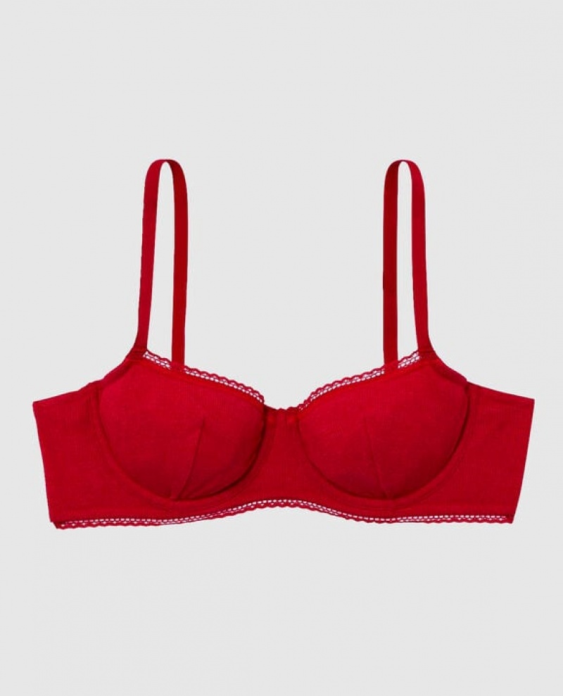 La Senza Bras Istanbul Turkey - Unlined Balconette Women Red